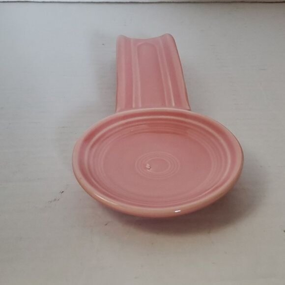 Fiestaware Fiesta CERAMIC Spoon Rest Plate Dish Peony Pink - Picture 4 of 12